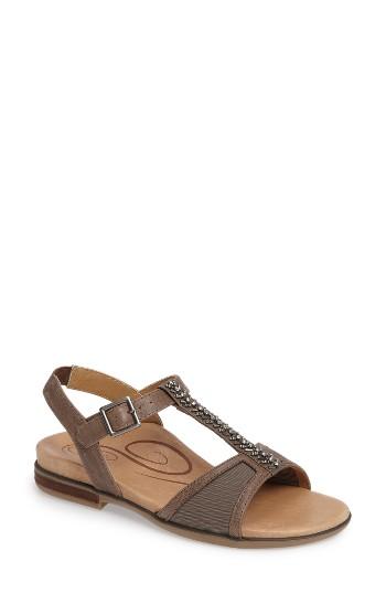 Women's Aetrex Leanna Sandal Eu - Grey