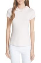 Women's Ted Baker London Nickita Imitation Pearl Neck Top - Pink