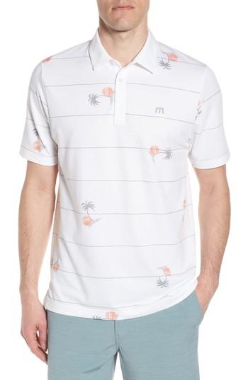 Men's Travis Mathew Squid Roe Polo - White