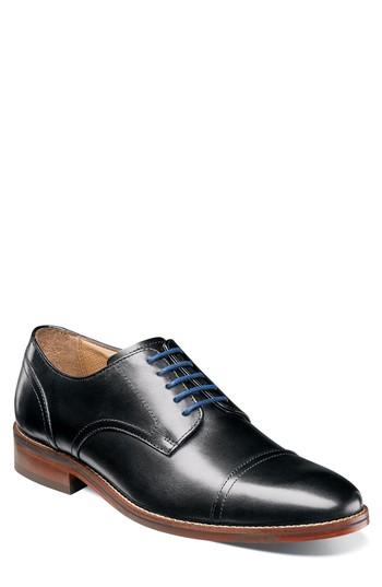 Men's Florsheim Salerno Cap Toe Derby Eee - Black