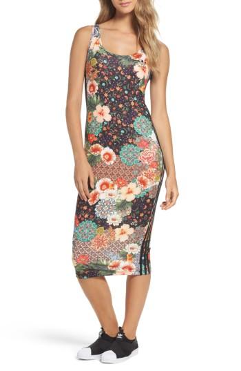 Women's Adidas Originals X The Farm Company Jardim Midi Tank Dress