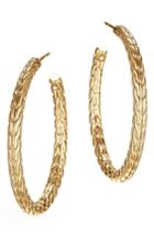 Women's John Hardy Classic Chain 18k Gold Medium Hoop Earrings