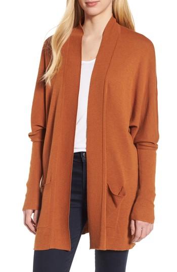 Women's Trouve Open Front Cardigan - Brown