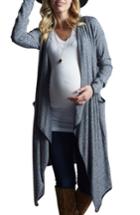 Women's Tart Maternity Kati Long Maternity Cardigan - Grey