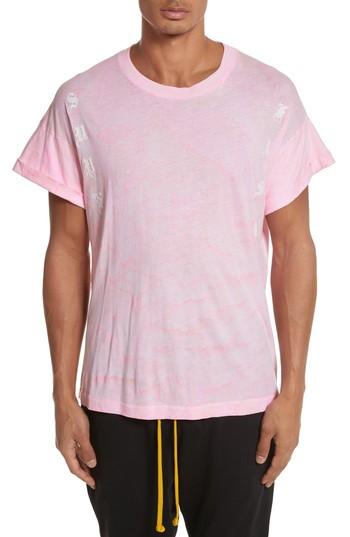 Men's Drifter Abassi Embroidered T-shirt - Pink