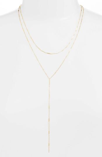 Women's Argento Vivo Mirror Bar Multistrand Lariat Necklace
