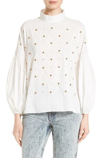 Women's Tibi Beaded Blouse