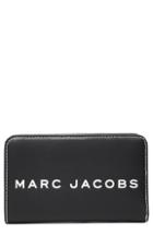 Women's Marc Jacobs The Tag Compact Leather Wallet - Black