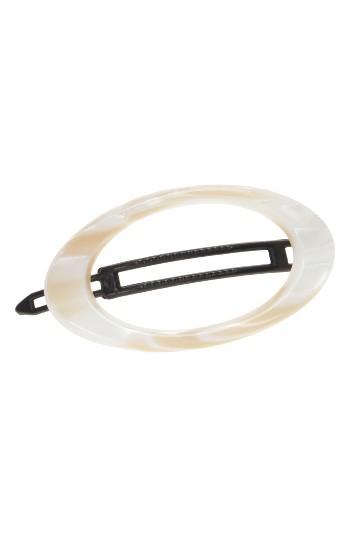 L. Erickson Tige Boule Barrette, Size - Ivory