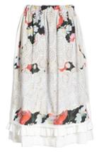 Women's Comme Des Garcons Print Midi Skirt