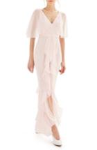 Women's Topshop Bride Cascade Gown Us (fits Like 0-2) - Pink