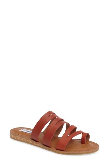 Women's Steve Madden Hestur Slide Sandal .5 M - Brown