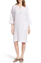 Women's Eileen Fisher Organic Linen Shift Dress, Size - White