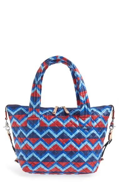Mz Wallace 'medium Metro' Quilted Oxford Nylon Tote - Blue