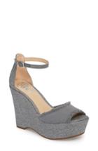Women's Vince Camuto Tatchen Ankle Strap Platform Sandal M - Grey