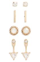 Women's Bp. 4-pack Crystal Earrings