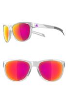 Women's Adidas Wildcharge 61mm Mirrored Sport Sunglasses - Shiny Crystal/ Purple