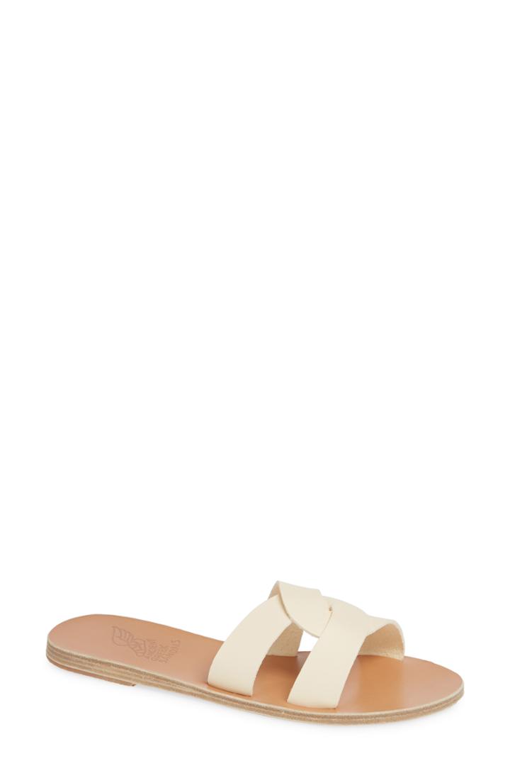 Women's Ancient Greek Sandals Desmos Slide Sandal Us / 35eu - White