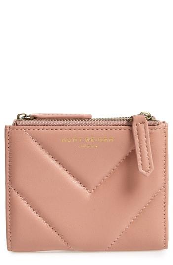 Women's Kurt Geiger London Leather Mini Wallet - Pink