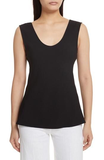 Women's Thery Rosina Cowl Back Crepe Tank - Black