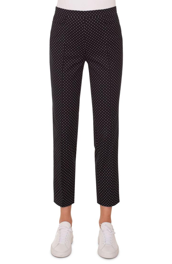 Women's Akris Punto Franca Mini Dot Stretch Cotton Pants