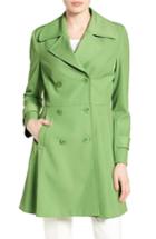 Women's Trina Turk Rosemarie Skirted Trench Coat - Green