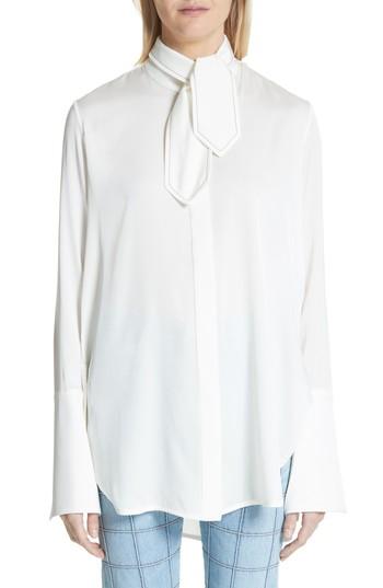 Women's Ellery Ride Lonesome Tie Neck Blouse Us / 6 Au - Ivory