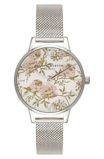 Women's Olivia Burton Parlour Mesh Strap Watch, 30mm