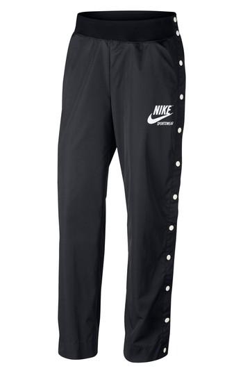 Women's Nike Sportswear Archive Snap Track Pants - Black