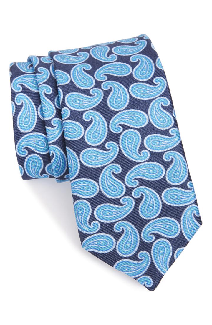 Men's Nordstrom Men's Shop Playful Paisley Silk Tie