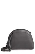 Vince Camuto Katja Leather Half-moon Crossbody Bag - Grey