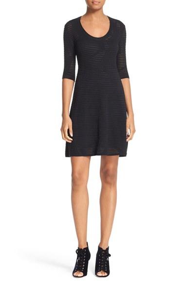 Women's M Missoni Rib Stitch Fit & Flare Dress