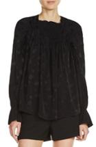 Women's Maje Tie Detail Paisley Blouse - Black