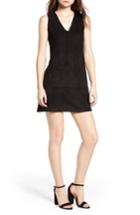 Women's Bishop + Young Faux Suede Shift Dress - Black