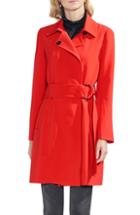 Women's Vince Camuto O-ring Belt Trench Coat - Red
