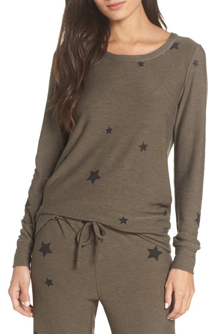 Women's Chaser Multi Star Toss Pullover - Green