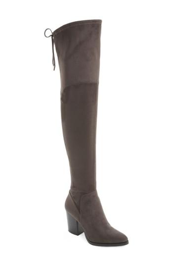 Women's Marc Fisher Ltd Adora Over The Knee Boot .5 M - Grey