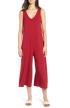 Women's Hinge Wide Leg Jumpsuit, Size - Red