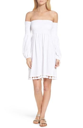 Women's Lilly Pulitzer Trina Cotton Off The Shoulder Dress