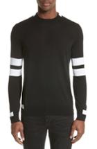 Men's Givenchy Wool Stripe Pullover, Size - Black