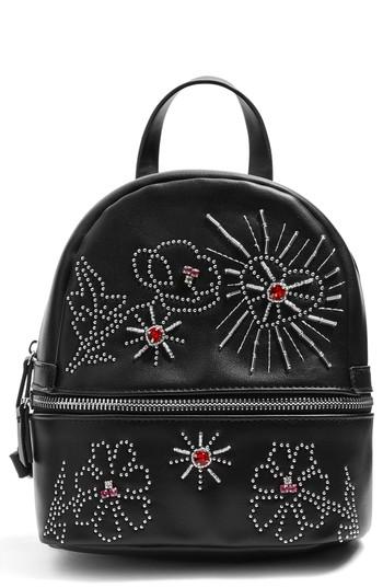 Topshop Rumina Embellished Mini Backpack - Black