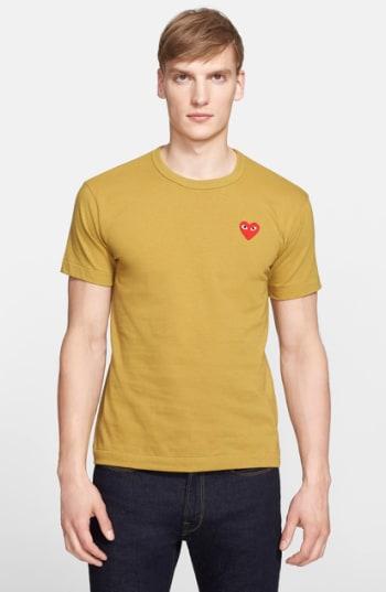Men's Comme Des Garcons Play Cotton Jersey T-shirt - Green
