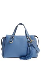 Cole Haan Cassidy Rfid Pebbled Leather Satchel - Blue
