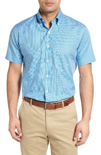 Men's Peter Millar Mini Check Sport Shirt