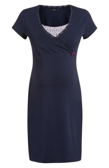 Women's Noppies 'marni' Maternity/nursing Jersey Dress - Blue