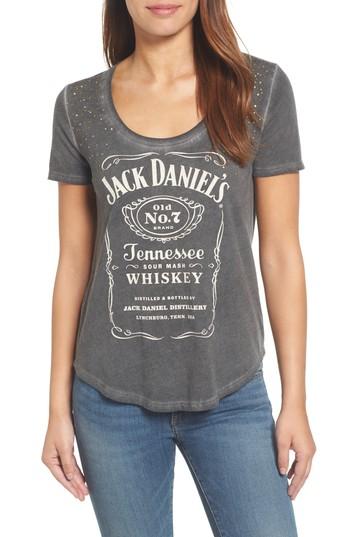 Women's Lucky Brand Studded Jack Daniels Tee