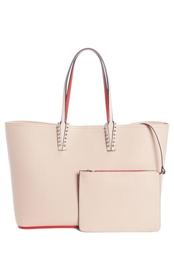 Christian Louboutin Cabata Calfskin Leather Tote - Beige