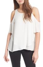 Women's Lush Cold Shoulder Top - Ivory
