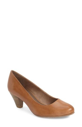 Women's Tamaris 'pimela' Almond Toe Pump Eu - Beige