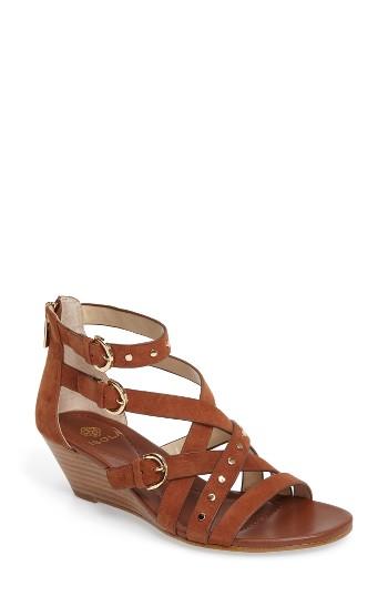 Women's Isola Petra Strappy Wedge Sandal M - Brown